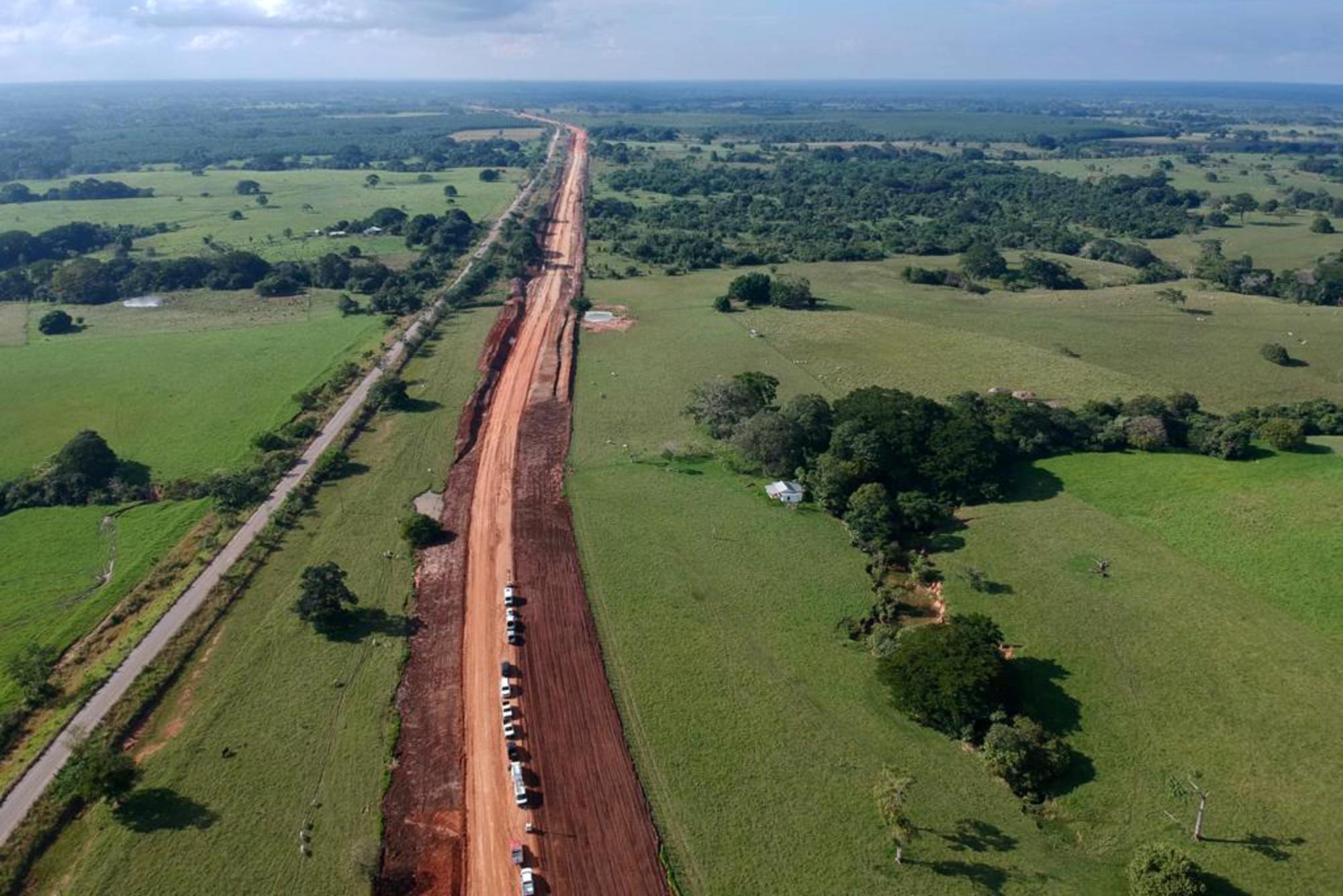 Obras del tren maya